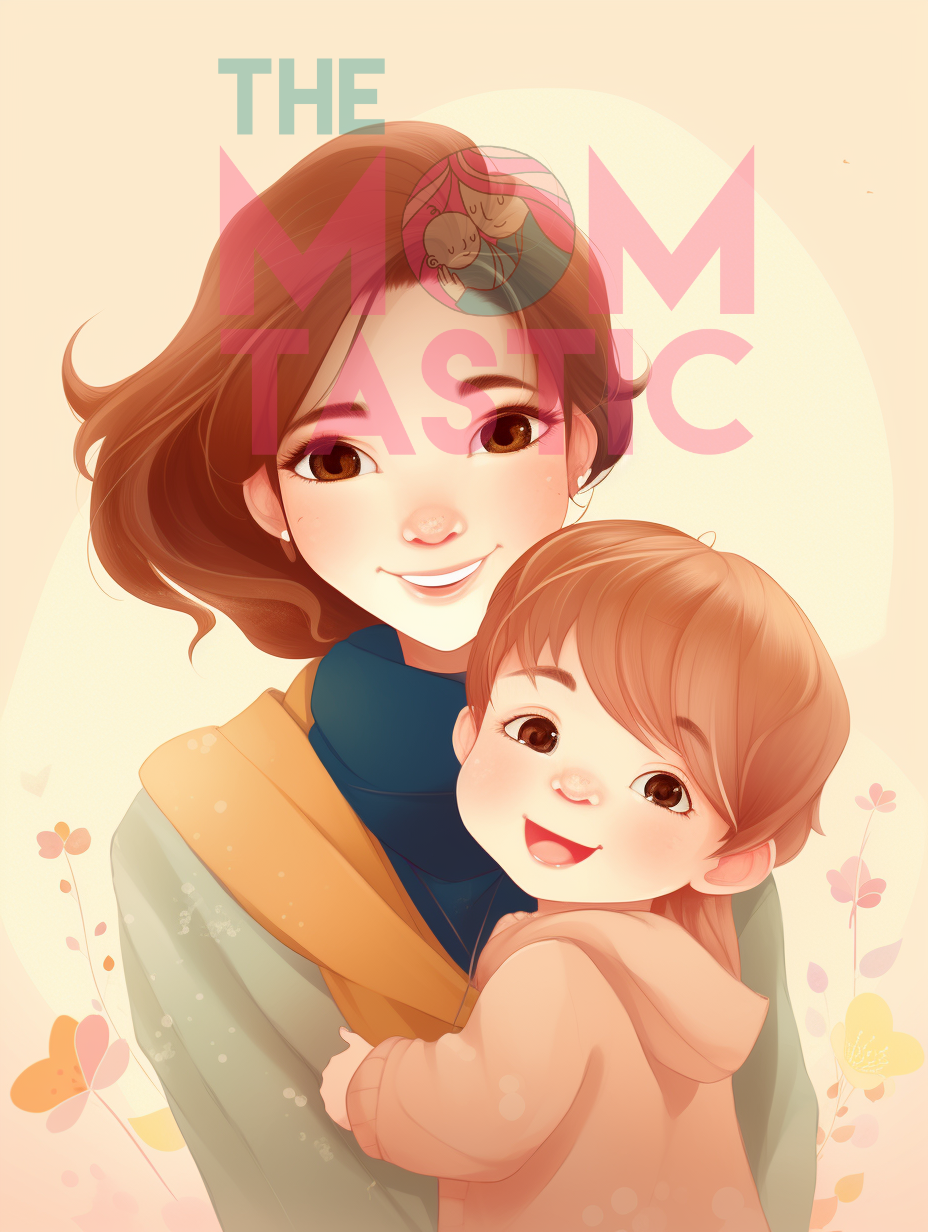 Mom and Child (Set 1 and 2) Digital Illustration for Commercial Use