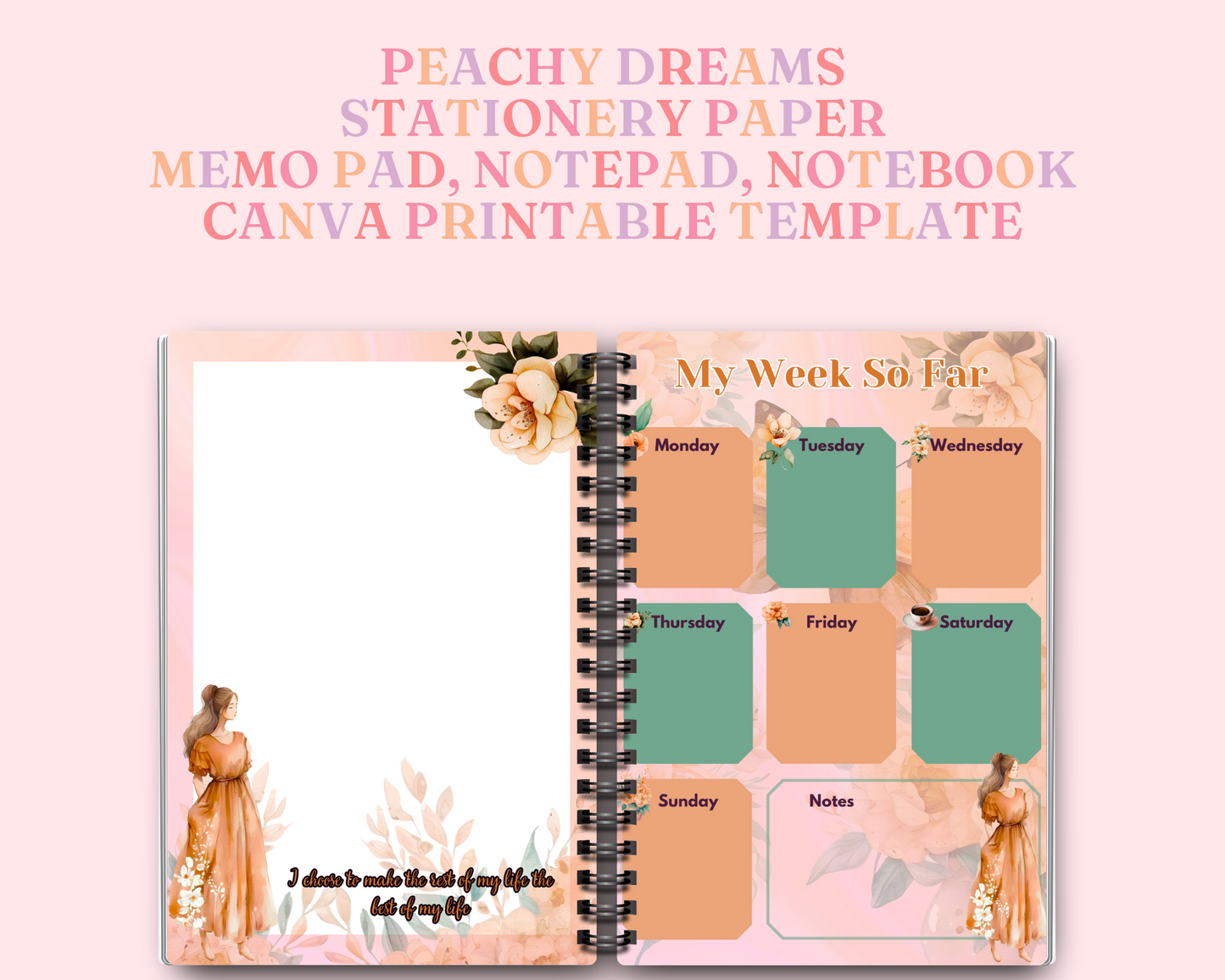 Pastel Watercolor Stationery Paper Memopad Notepad - Watercolor - Commercial Use