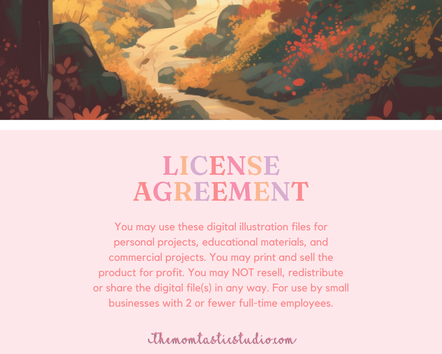 Golden Hues Digital Illustration – Watercolor Scenery – Nature, Pond, Lake, Forest, Mountains – Instant Download – High-Resolution Art – Commercial Use